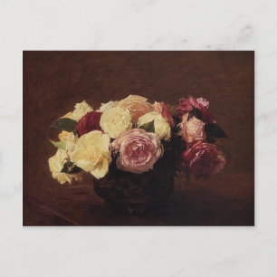 Postal Henri Fantin-Latour - Rosas