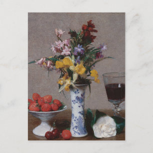 Postal Henri Fantin-Latour Vintage The Engagement Bouquet