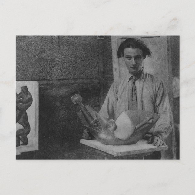 Postal Henri Gaudier-Brzeska (Anverso)