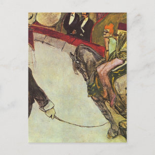 Postal Henri Lautrec- En el Circo Fernando, el jinete