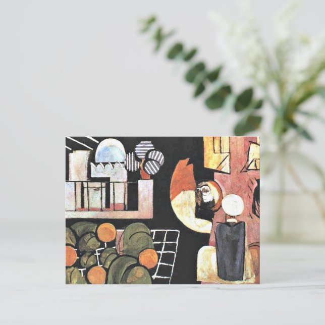 Postal Henri Matisse, Los marroquíes,  (Anverso de pie)