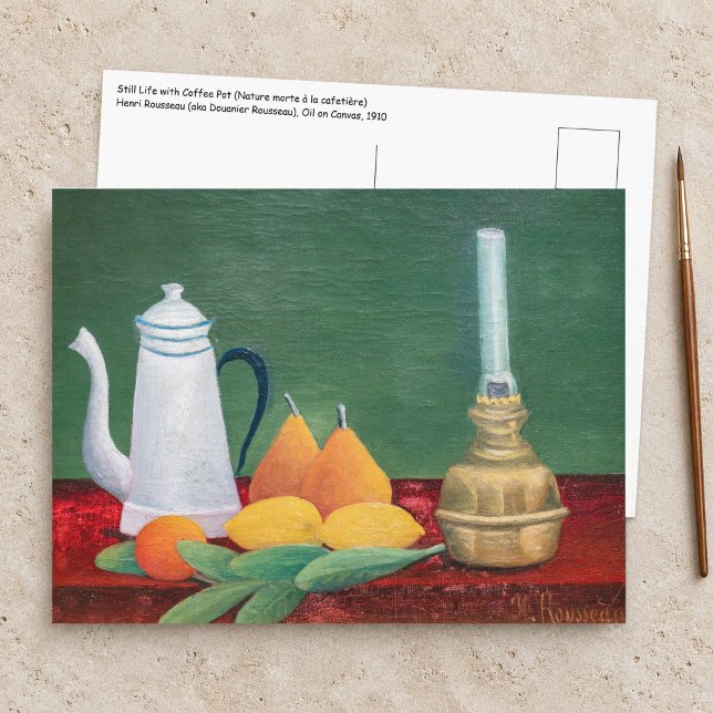 Postal Henri Rousseau - Bodegón con Cafetera (Subido por el creador)