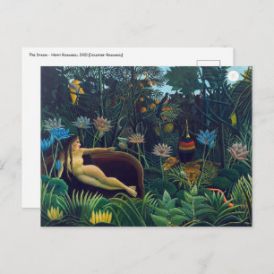 Postal Henri Rousseau - El sueño / Le Reve