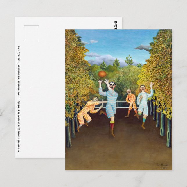 Postal Henri Rousseau - Futbolistas (Anverso / Reverso)