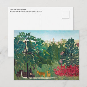 Postal Henri Rousseau - La Cascada