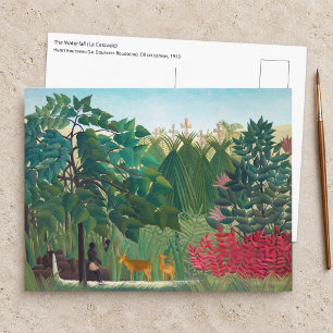 Postal Henri Rousseau - La Cascada