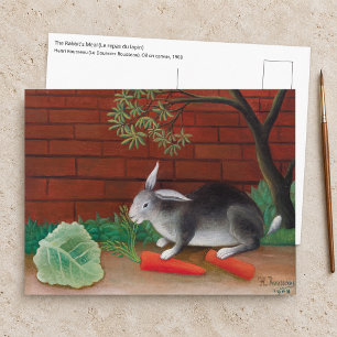 Postal Henri Rousseau - La comida del conejo