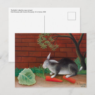 Postal Henri Rousseau - La comida del conejo