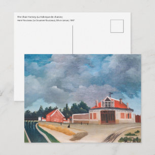 Postal Henri Rousseau - La fábrica de sillas