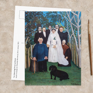 Postal Henri Rousseau - La fiesta de bodas
