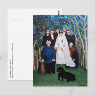 Postal Henri Rousseau - La fiesta de bodas