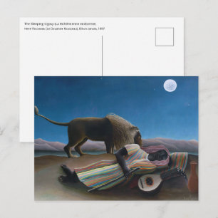 Postal Henri Rousseau - La gitana durmiente