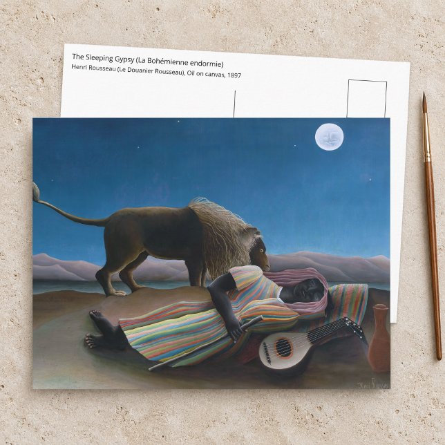 Postal Henri Rousseau - La Gitana Durmiente (Subido por el creador)
