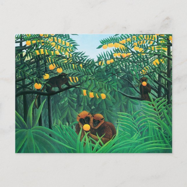 Postal Henri Rousseau La Postcarta Tropical (Anverso)