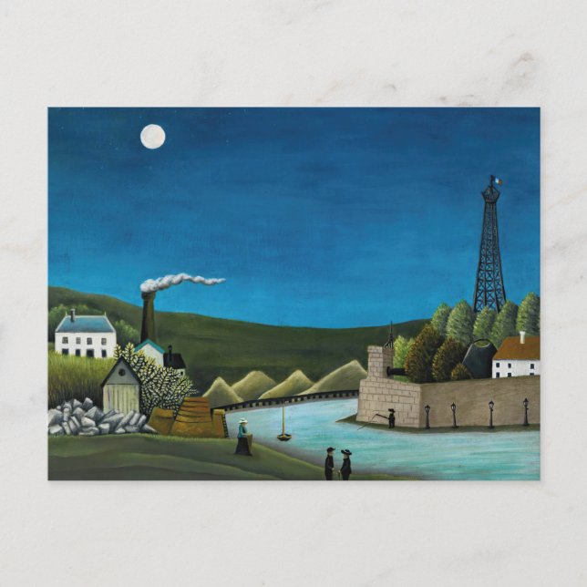 Postal Henri Rousseau - La Seine A Suresnes (Anverso)