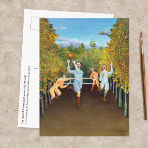 Postal Henri Rousseau - Los jugadores de fútbol