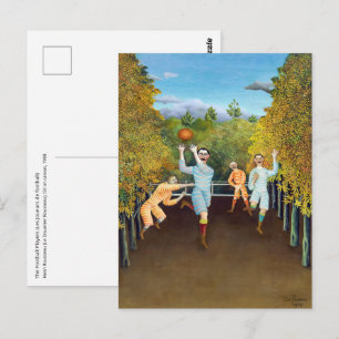 Postal Henri Rousseau - Los jugadores de fútbol