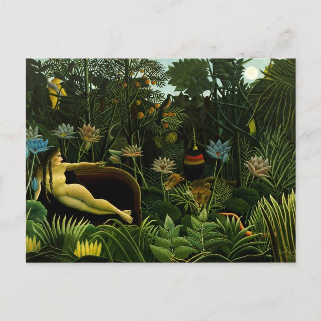 Postal Henri Rousseau Painting (Anverso)