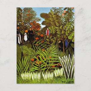 Postal Henri Rousseau - Paisaje exótico Arte de la jungla