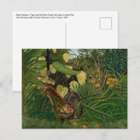 Henri Rousseau - Pelea entre Tigre y Búfalo