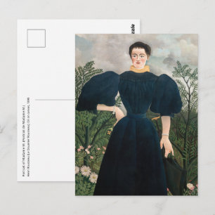 Postal Henri Rousseau - Retrato de Madame M.