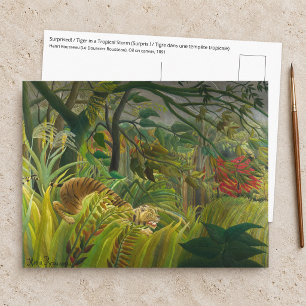 Postal Henri Rousseau - ¡Sorprendido!