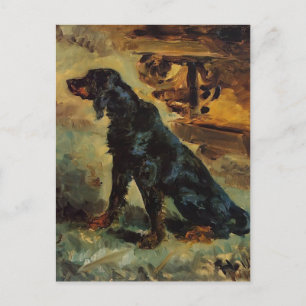 Postal Henri Toulouse-Lautrec-Dun, un Gordon Setter