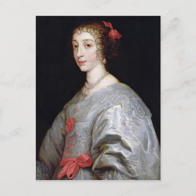 Postal Henrietta-María de Francia (Anverso)