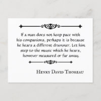 Henry David Thoreau comillas Drummer