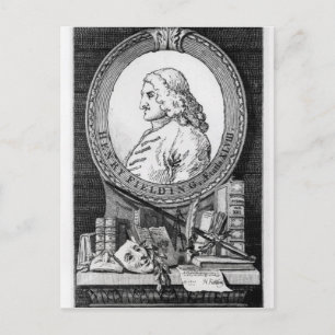 Postal Henry Fielding a la edad de cuarenta y ocho años