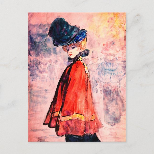 Postal Henry Somm - Elegante En El Cabo Rojo (Anverso)