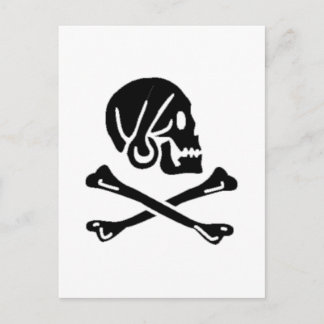 Postal Henry Toda bandera pirata auténtica