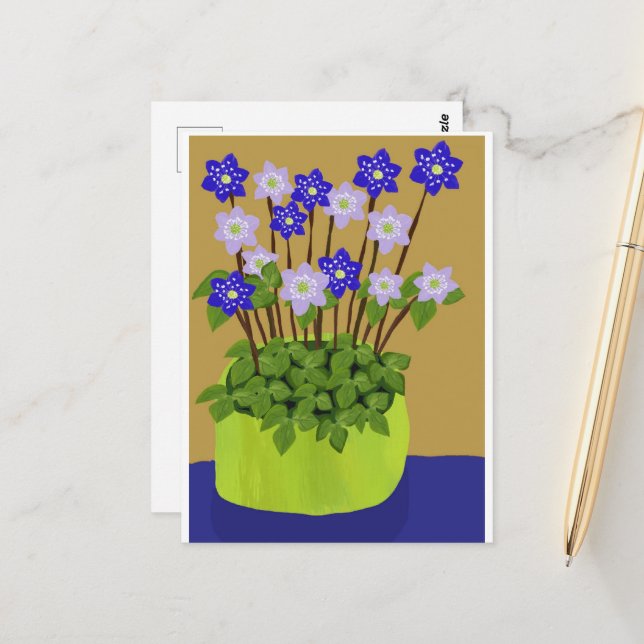 Postal Hepatica (Anverso/Reverso In Situ)