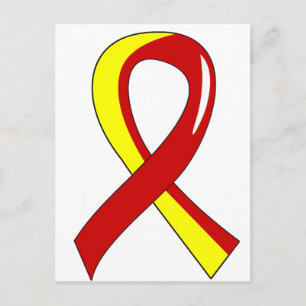 Postal Hepatitis C Cinta amarilla roja 3