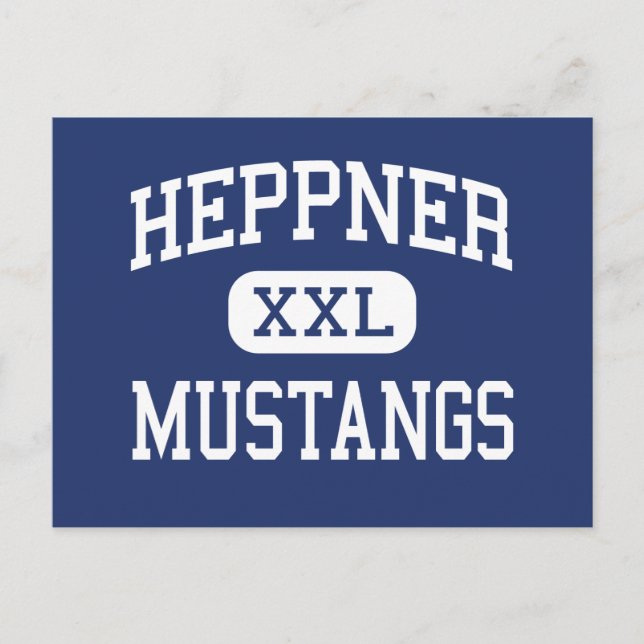 Postal Heppner - Mustangs - High School - Heppner Oregon (Anverso)