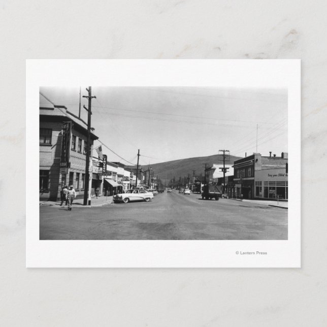 Postal Heppner, Oregon Main Street View Photograph (Anverso)