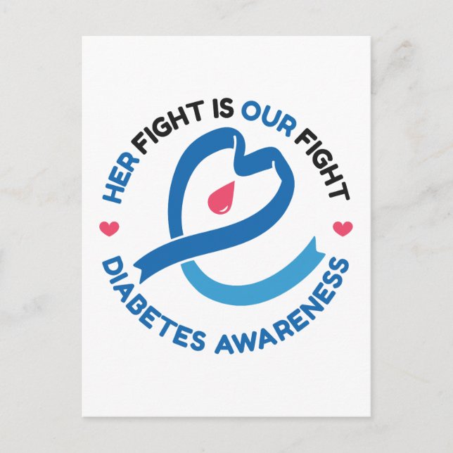 Postal Her Fight Is Our Fight – Diabetes Awareness (Anverso)