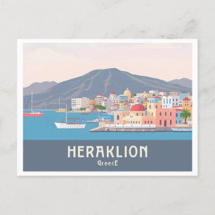 Postal Heraklion Grecia Pastel Travel - Puerto veneciano
