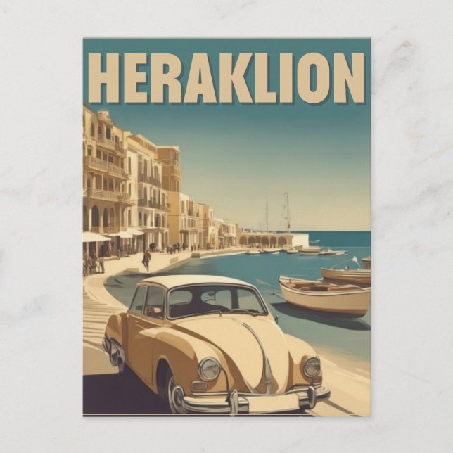 Postal Heraklión, Iraklio. vocación grecia (Anverso)