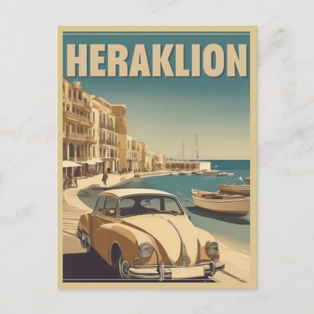 Postal Heraklión, Iraklio. vocación grecia (Anverso)