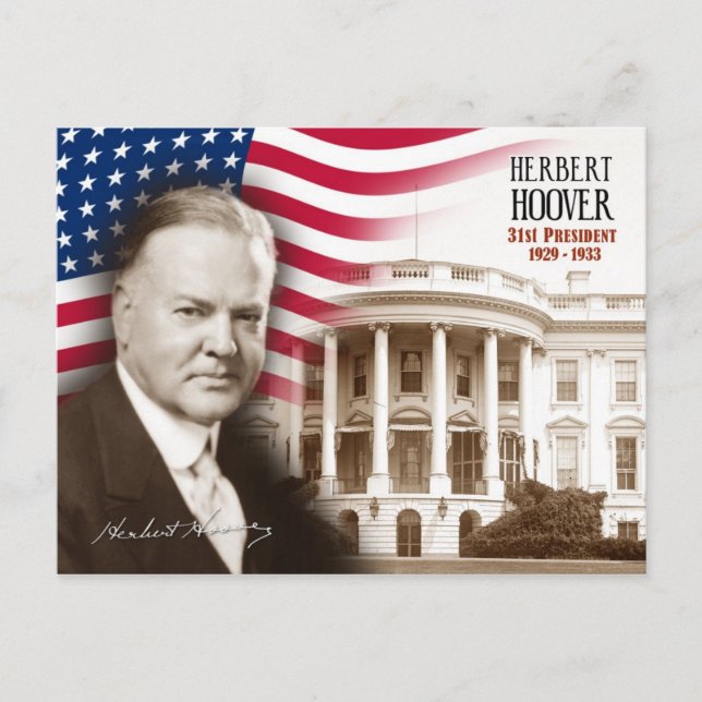 Postal Herbert Hoover - 31° presidente de los Estados Uni (Anverso)