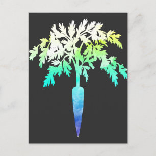 Postal Herbivore Carrot Gift para Vegetarianos y Vegetari