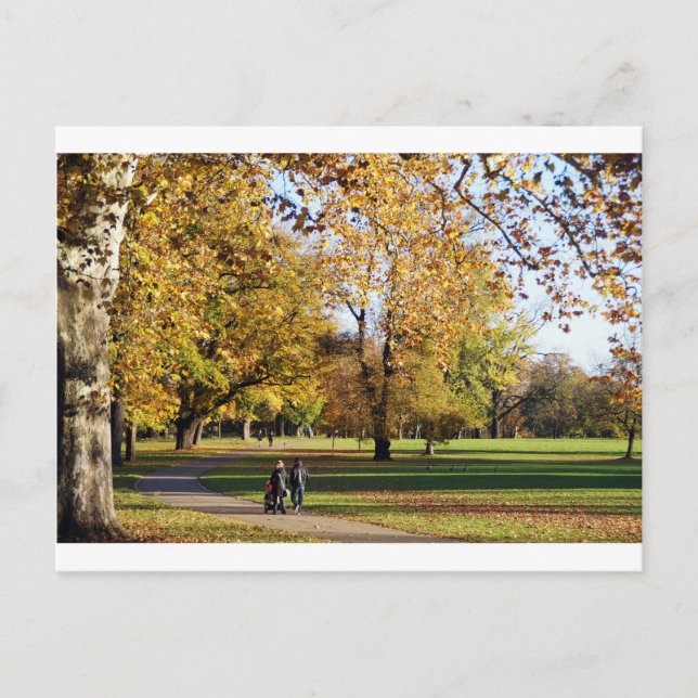 Postal Herbst Spaziergang (Anverso)