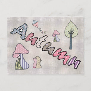 Postal Herbstbild pastell