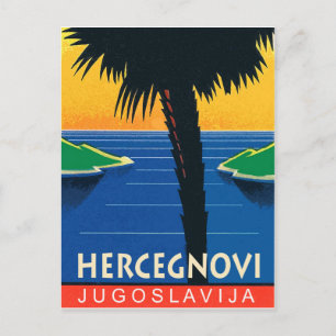 Postal Herceg Novi, Montenegro, Yugoslavia viajes antiguo