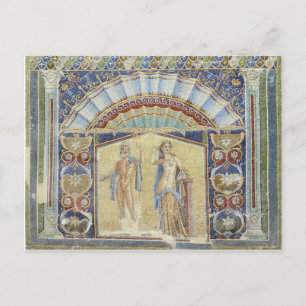 Postal Herculaneum Fresco Postcard