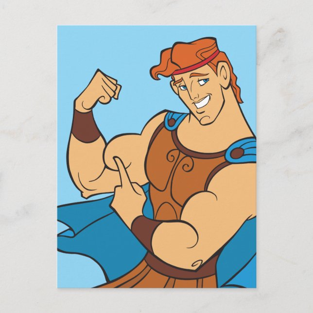 Postal Hercules Bicep Flex Postcard (Anverso)