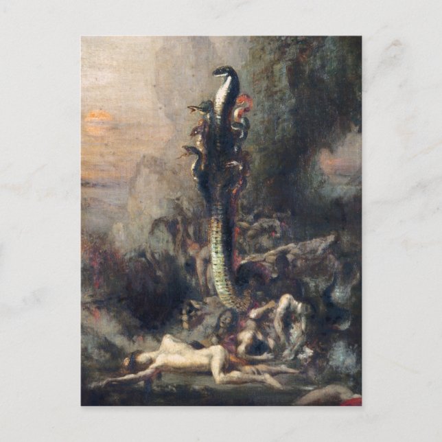 Postal Hércules y la hidra lernaica (Anverso)