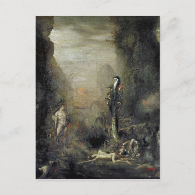 Postal Hércules y la hidra lernaica (Anverso)