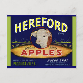 Postal Hereford Washington Apples